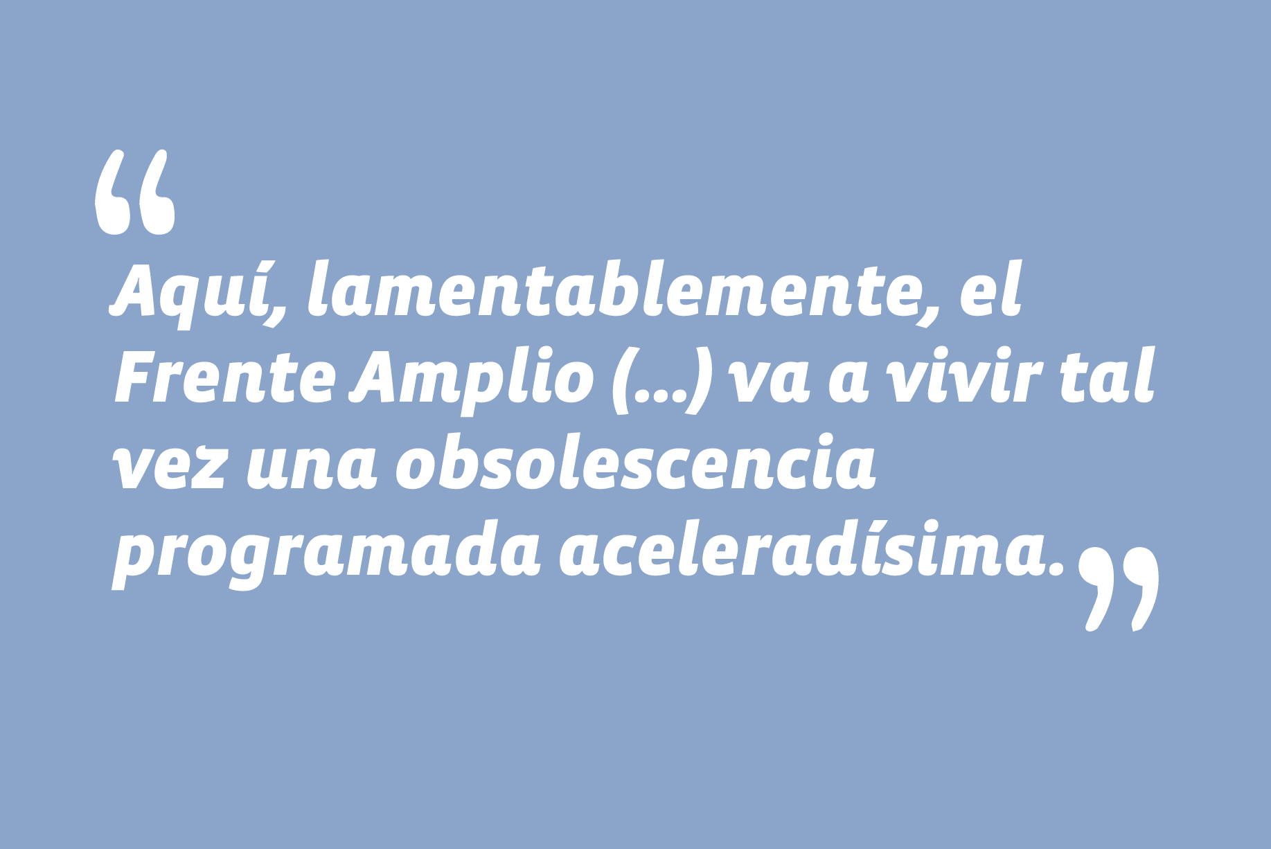 En entrevista en LT Domingo