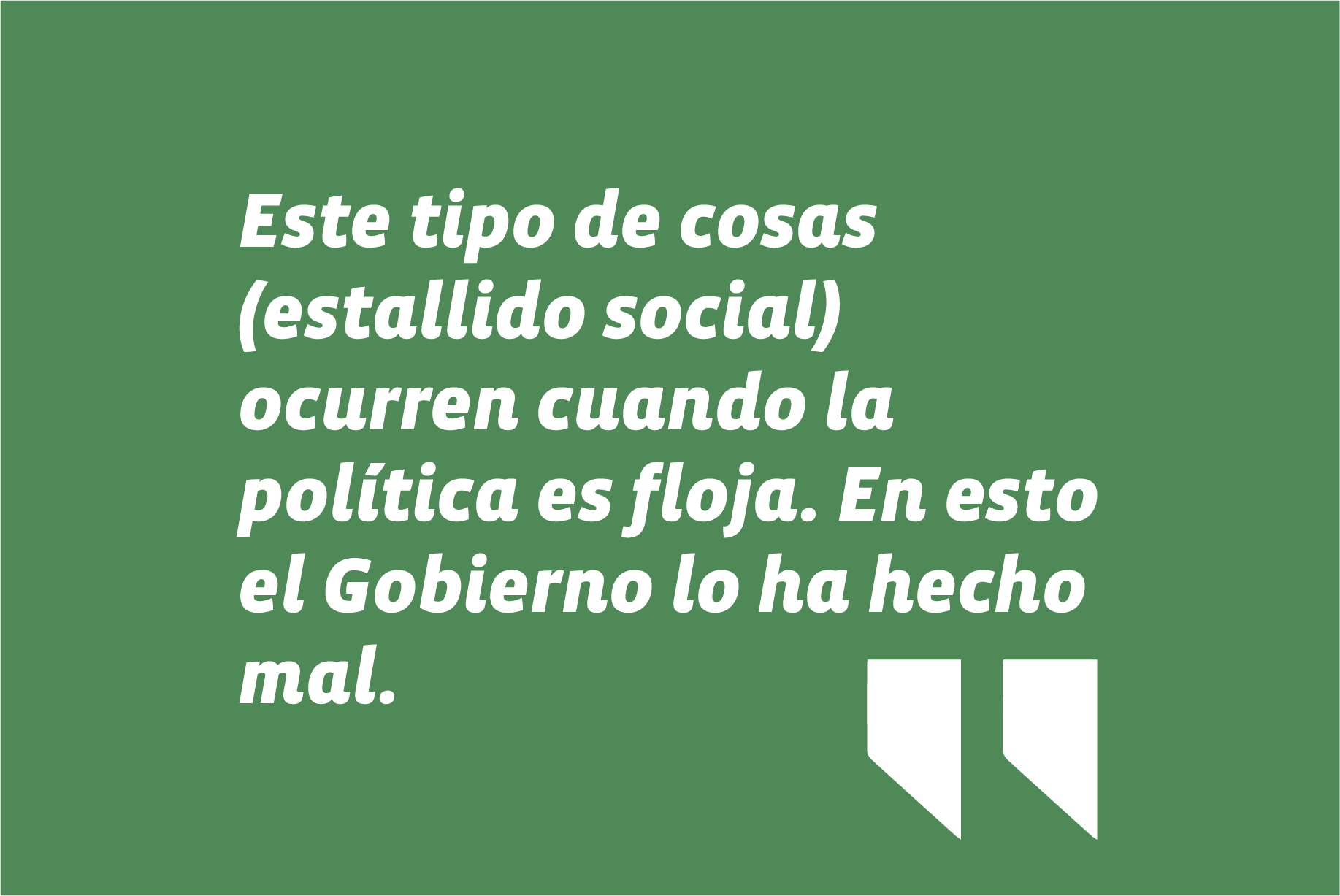 En programa Estado Nacional, de TVN