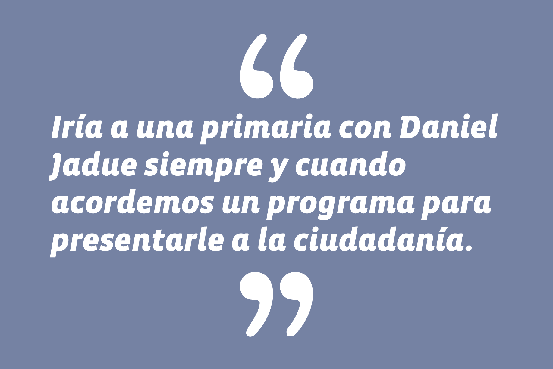 Sobre su candidatura presidencial, en programa "Tolerancia Cero", de CHV-CNN Chile