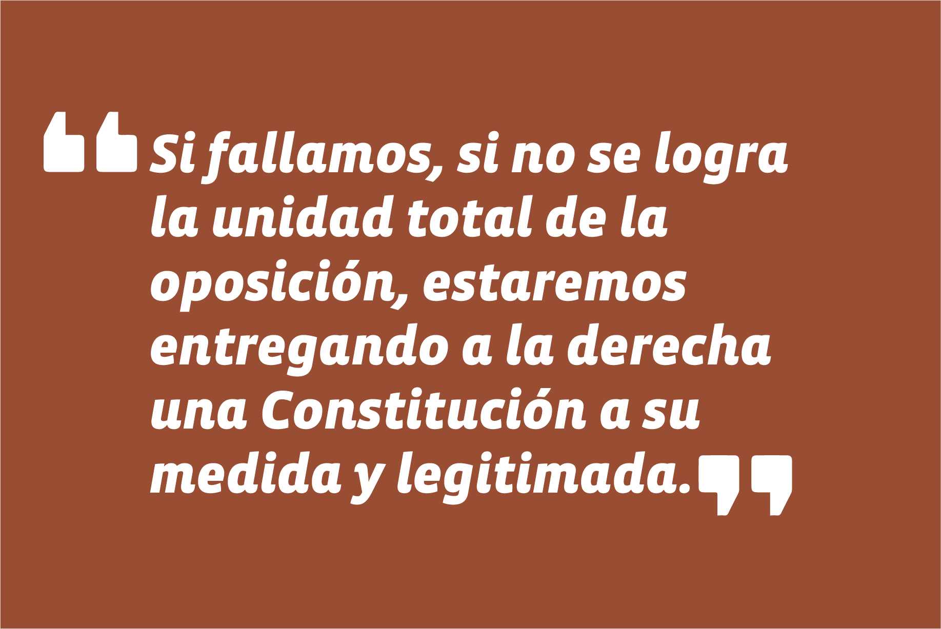 En entrevista en Reportajes de El Mercurio