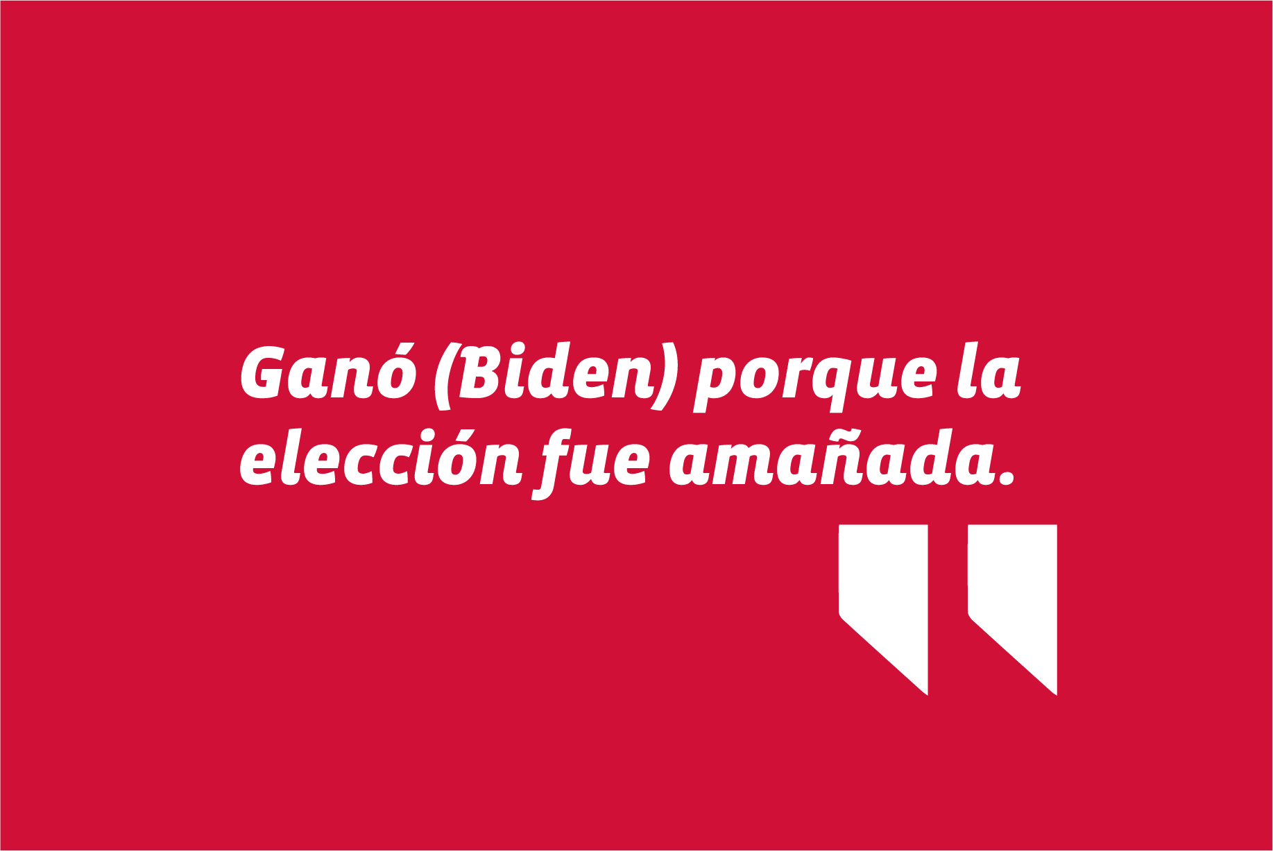 A través de Twitter, Trump reconoce por primera vez el triunfo de Joe Biden, pero insiste en fraude