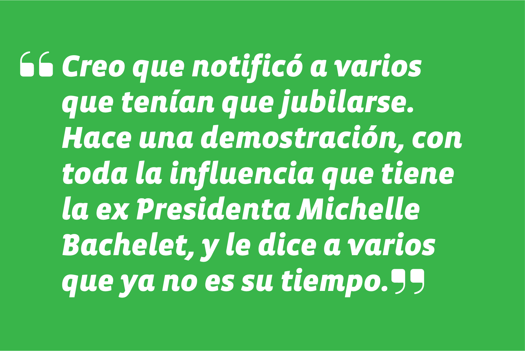 En programa Mesa Central, de Canal 13, en el que además anunció que competirá por la reelección en Recoleta