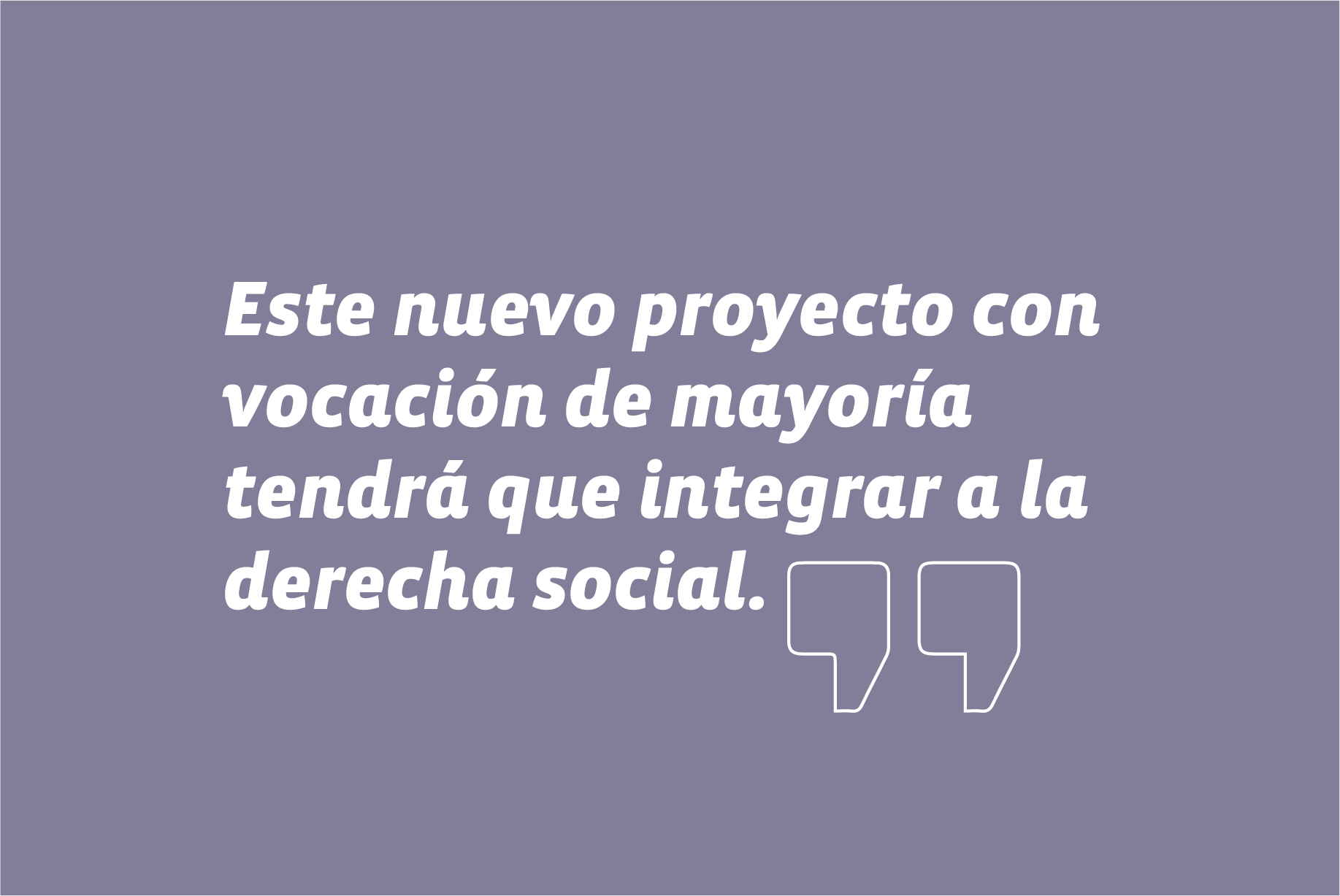 Sobre la "nueva derecha", en entrevista en Reportajes, El Mercurio