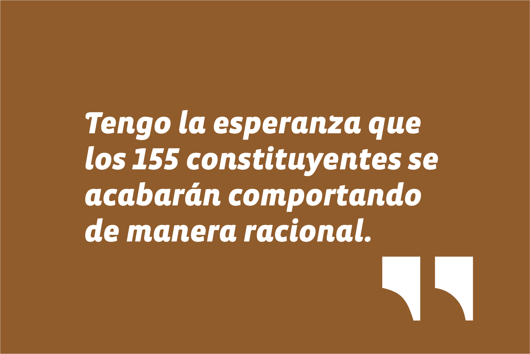 En entrevista con La Tercera