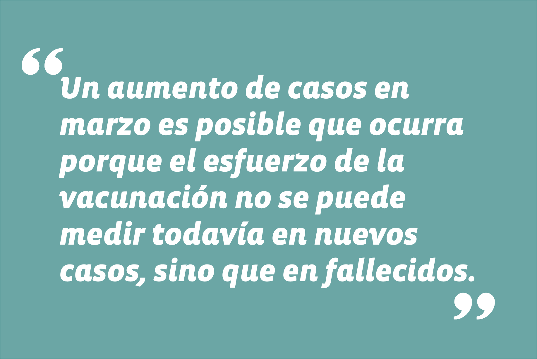 En entrevista en El Mercurio