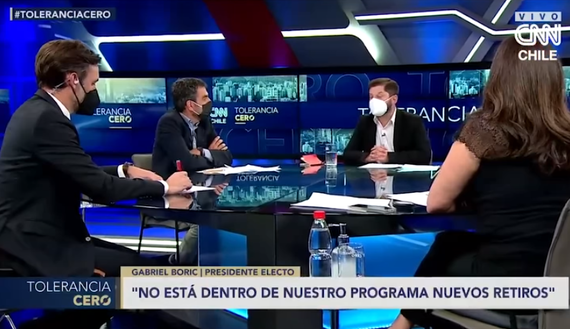 Primera entrevista de Gabriel Boric 