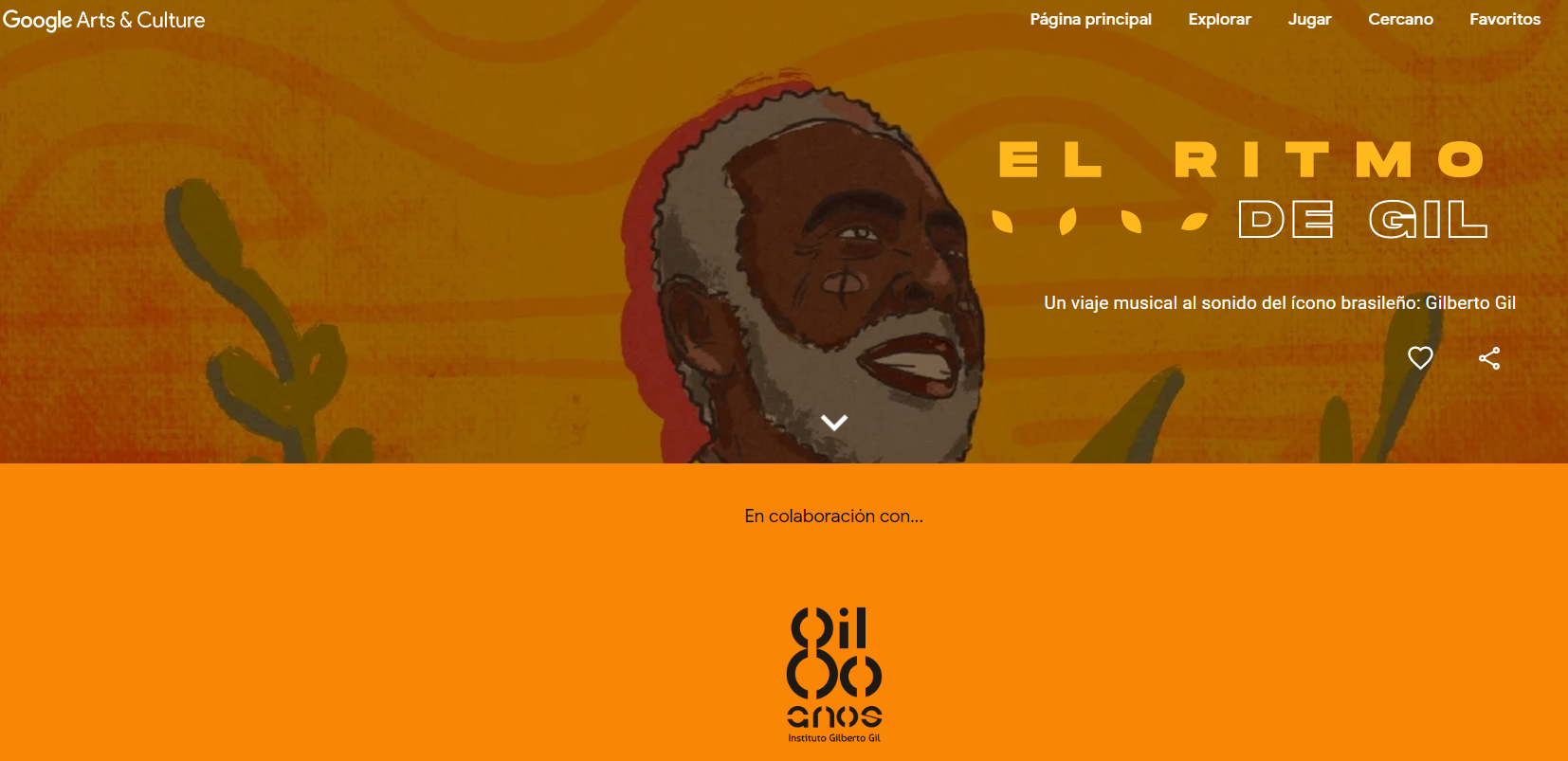 Google lanza museo online musical dedicado a Gilberto Gil