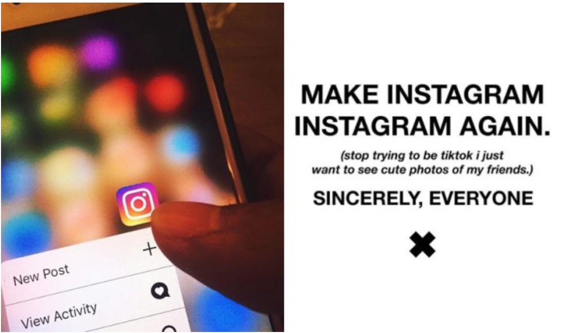 “Make Instagram Instagram Again”: ¿Qué cambió en la red social y por qué los usuarios están descontentos?