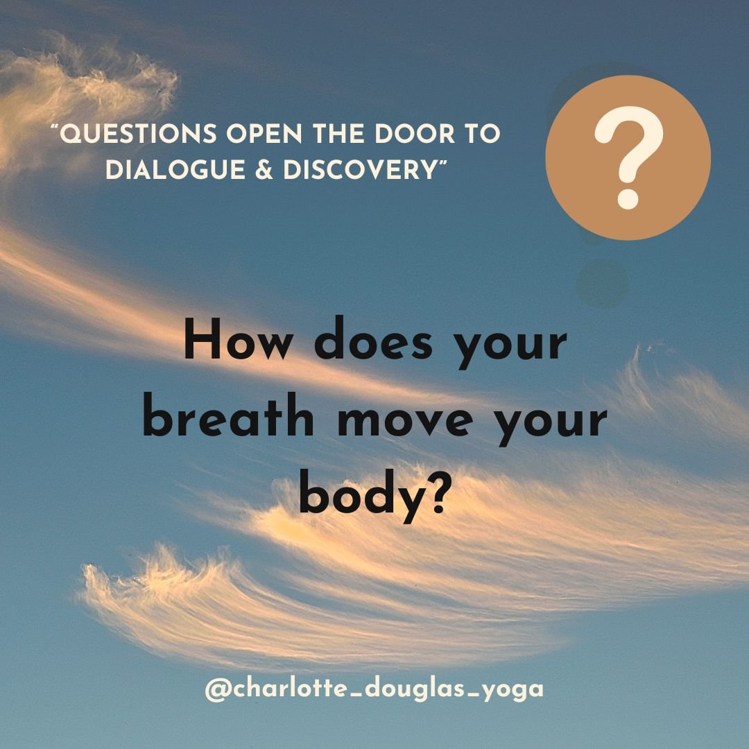 &quot;Your breath, your silent companion, orchestrates your every move. 

With each inhale and exhale, it fills you with life, guiding your movements and anchoring you in the present moment. 

How does the rhythm of your breath shape your body's danc