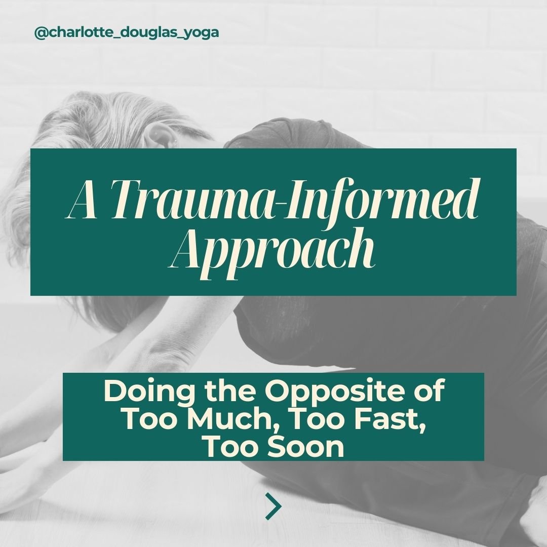 ❤️ If trauma is defined as Too Much, Too Fast, Too Soon, a trauma-informed approach should be the opposite: allowing individuals to heal at their own pace. 

🧡 Many practices overwhelm by pushing us to feel everything intensely, which can lead to sh