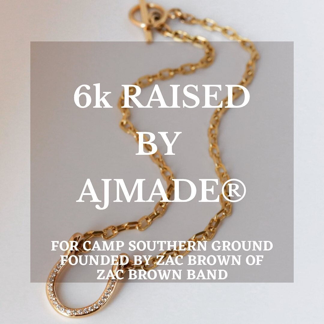 6k Raised by AJMADE&reg;️!!!Congratulations to the lucky high bidder + @campsouthernground!!! Honored to be a part of it.