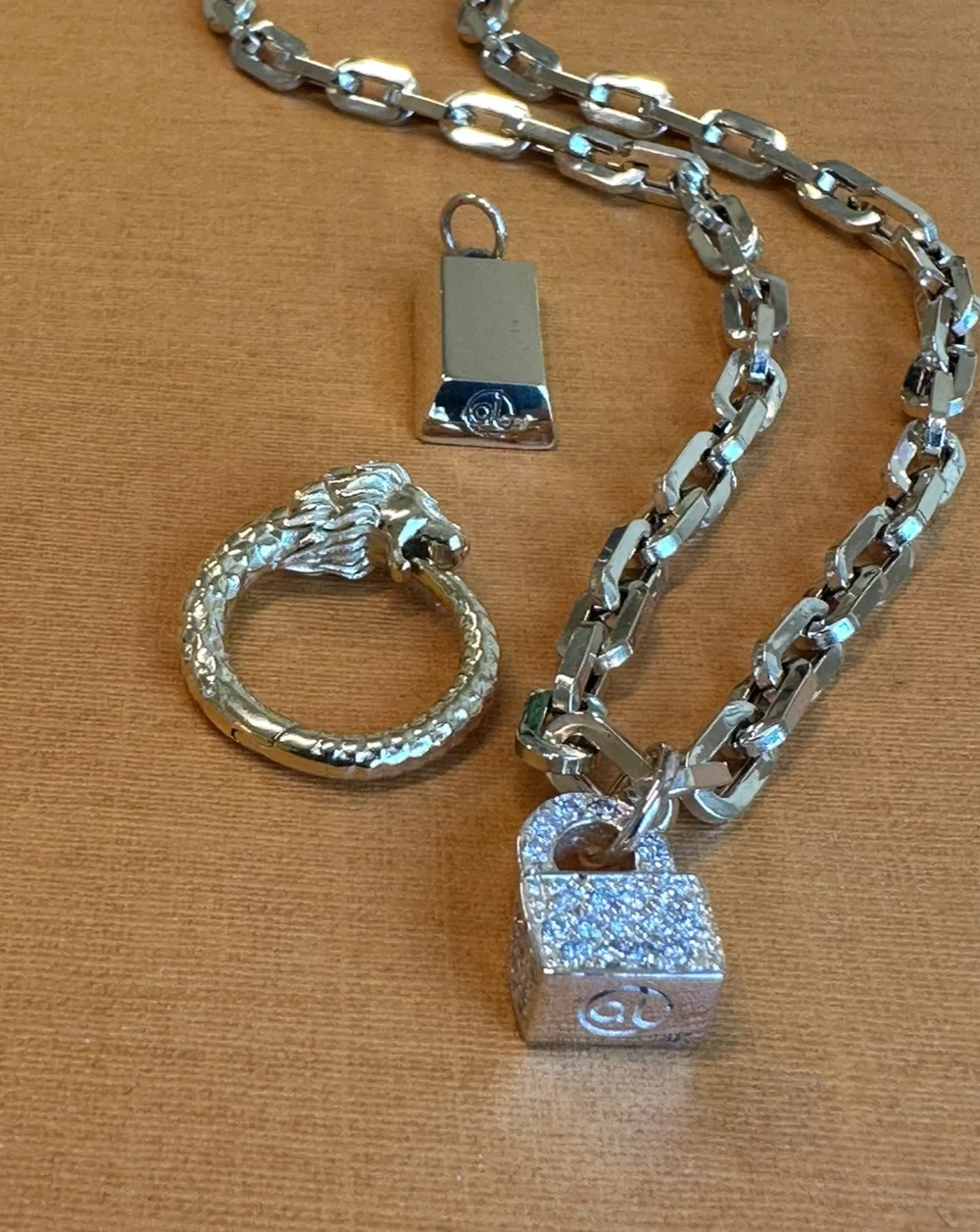 14k Blue Apatite Strand + Lion Connector — Aj Made Jewelry
