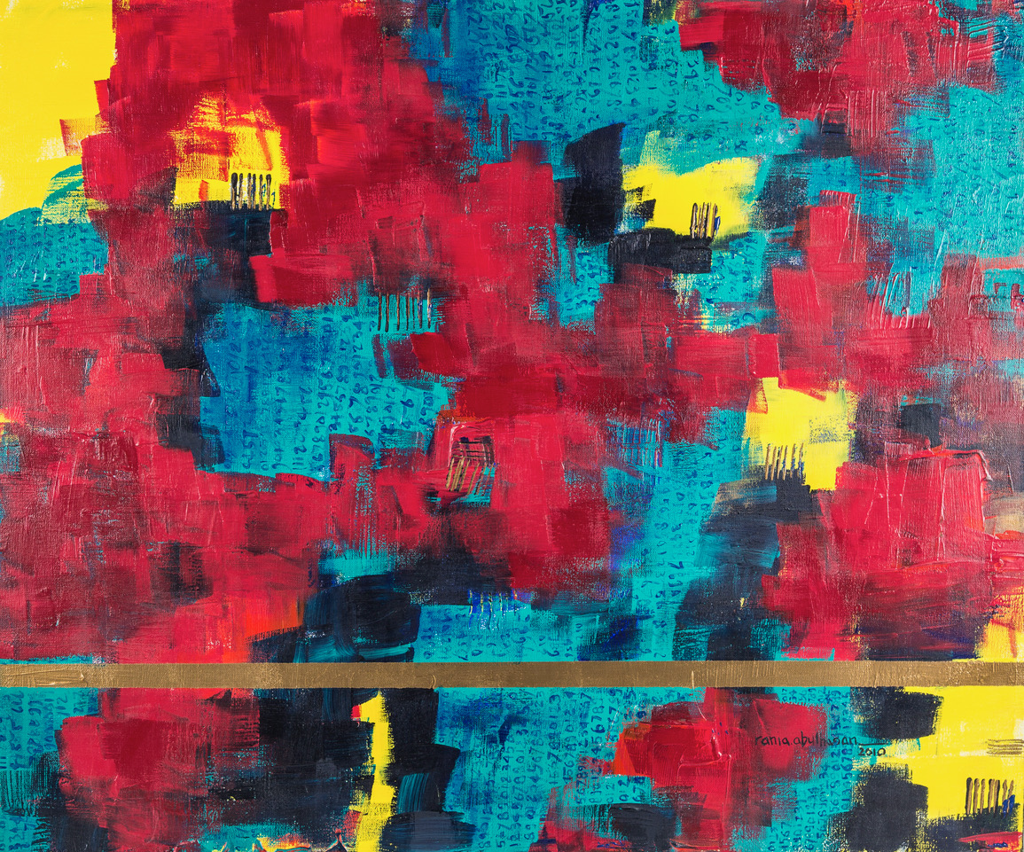 “Numbers” - Acrylic on canvas. 90 x 77 cm