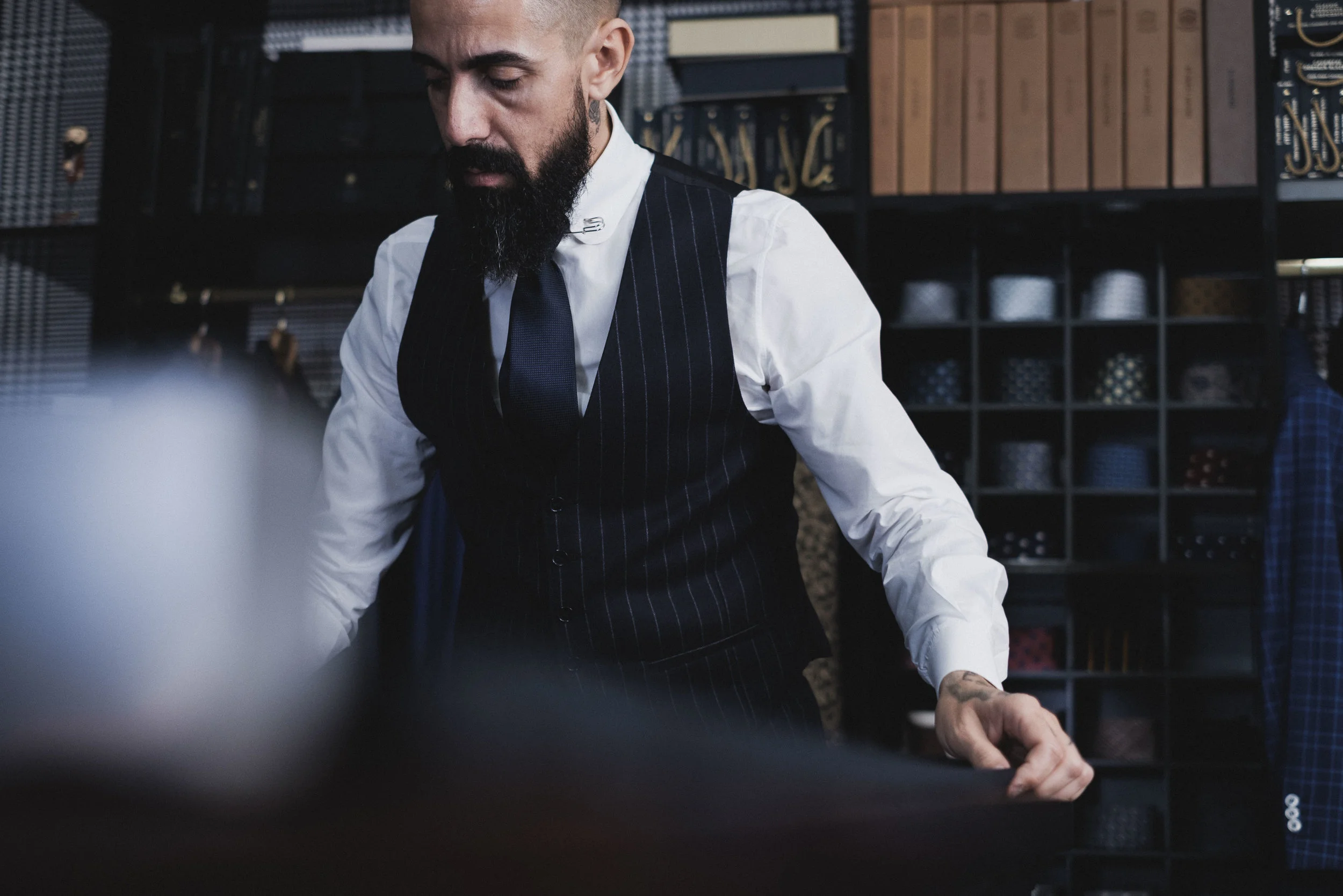 "Escolho a estética de cada estação a partir de tecidos de elevada qualidade das marcas com que trabalho"