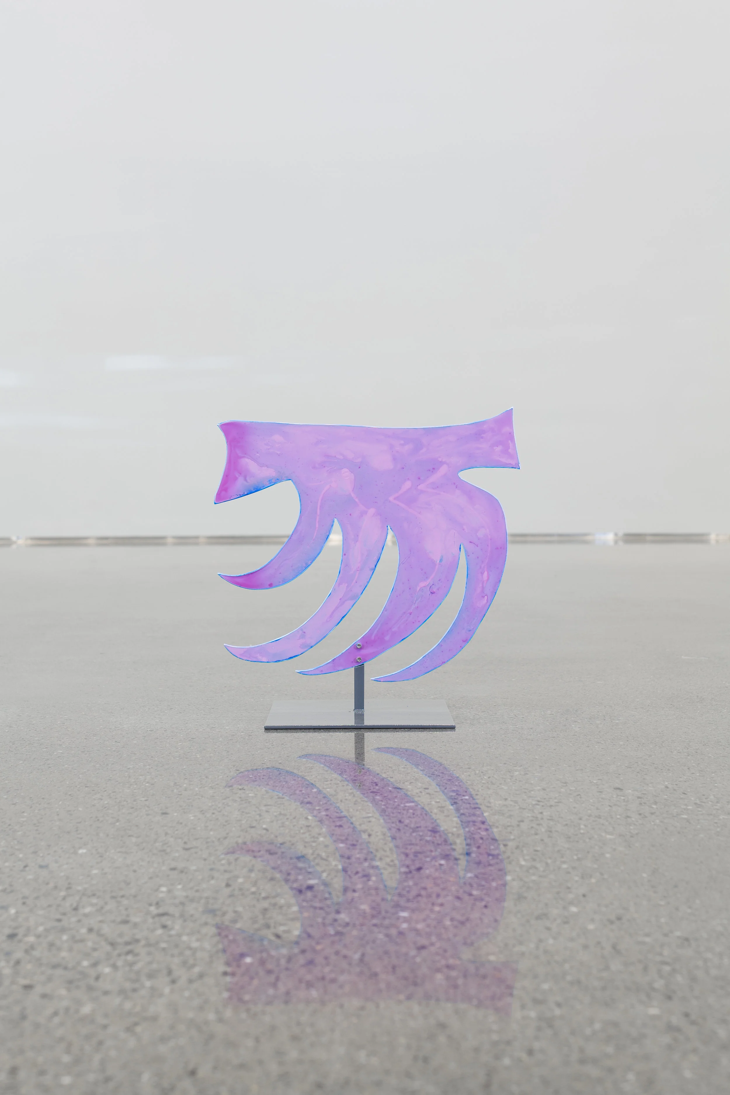 Rosa Skjell, 2019 Acrylic on aluminum