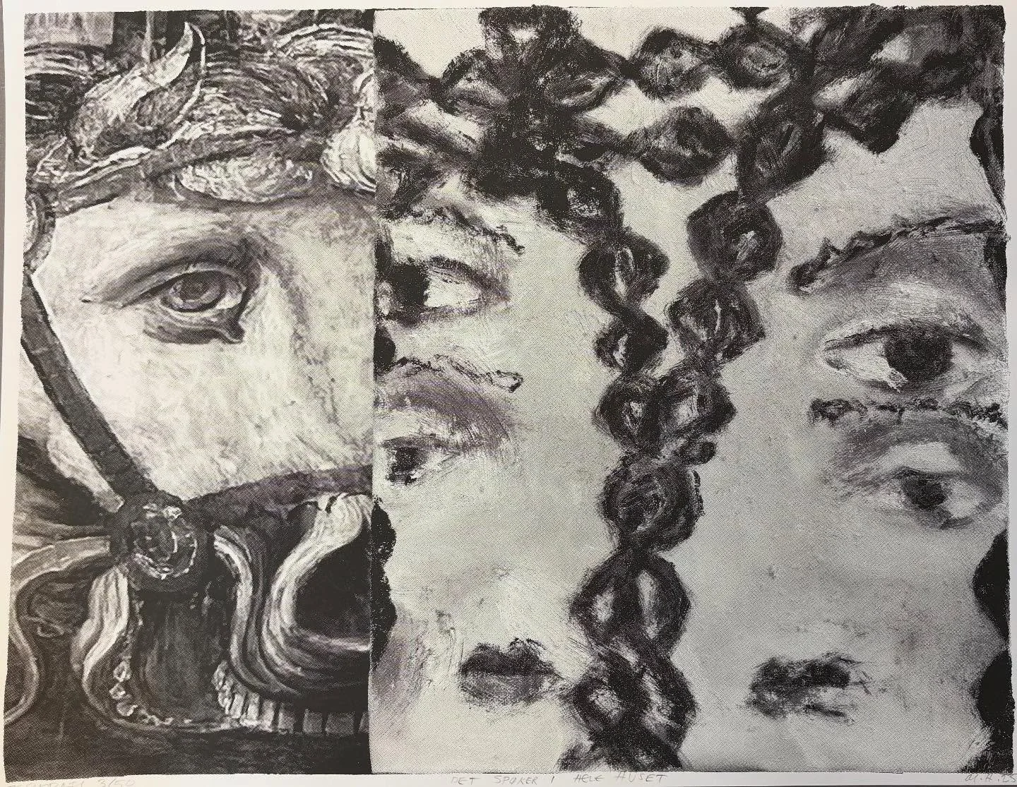 Det Sp&oslash;ker i Hele Huset, fanzine editdion 100 med @foot.books og serigrafi edition 50 med @1010foralltid. Lansering 5.6 kl 17-19 🔔🔔🔔✨