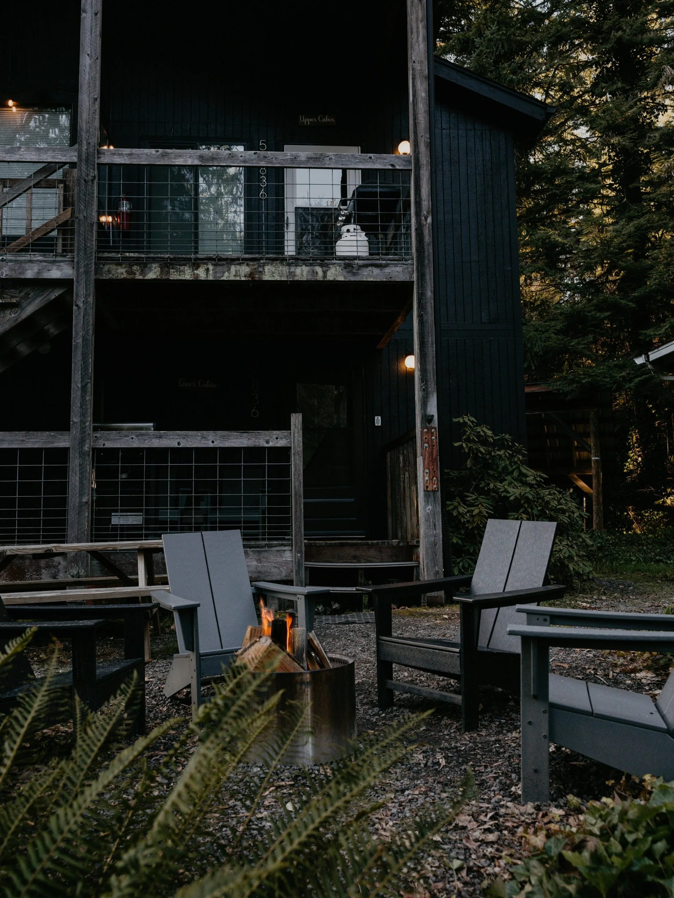 A cozy cabin stay featuring coffee on the porch, relaxing by the fire, and falling asleep to the sounds of the river. 

A great place to get away from the hustle and bustle.