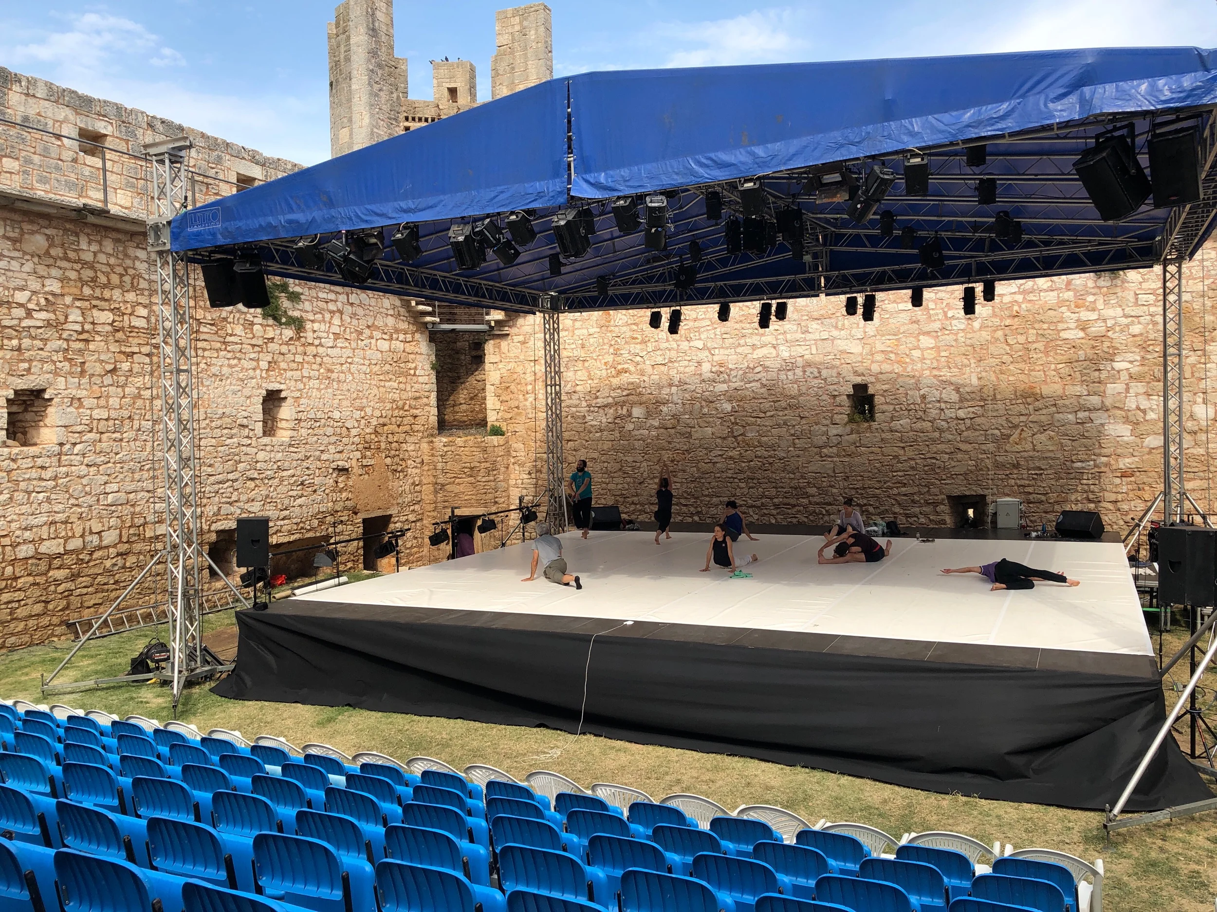 the stage