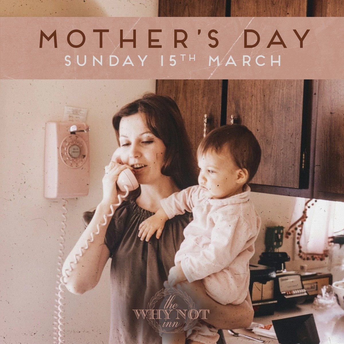 Mother's Day - Sunday 15th March 

Some very dedicated sons and daughters have already booked tables for Sunday Lunch on Mother's Day this year, and to be perfectly frank, they are making you look bad.

Get your table early, avoid the last minute scr