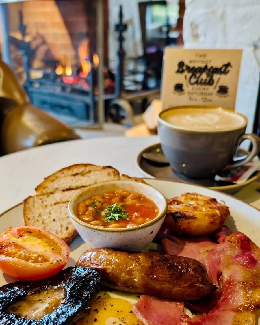 Swap the roaring fire for fresh air and start your Saturday in our beautiful garden.

Join us at the Why Not for a relaxed alfresco breakfast, where great food, good company, and a laid back atmosphere set the tone for the weekend. Order any breakfas