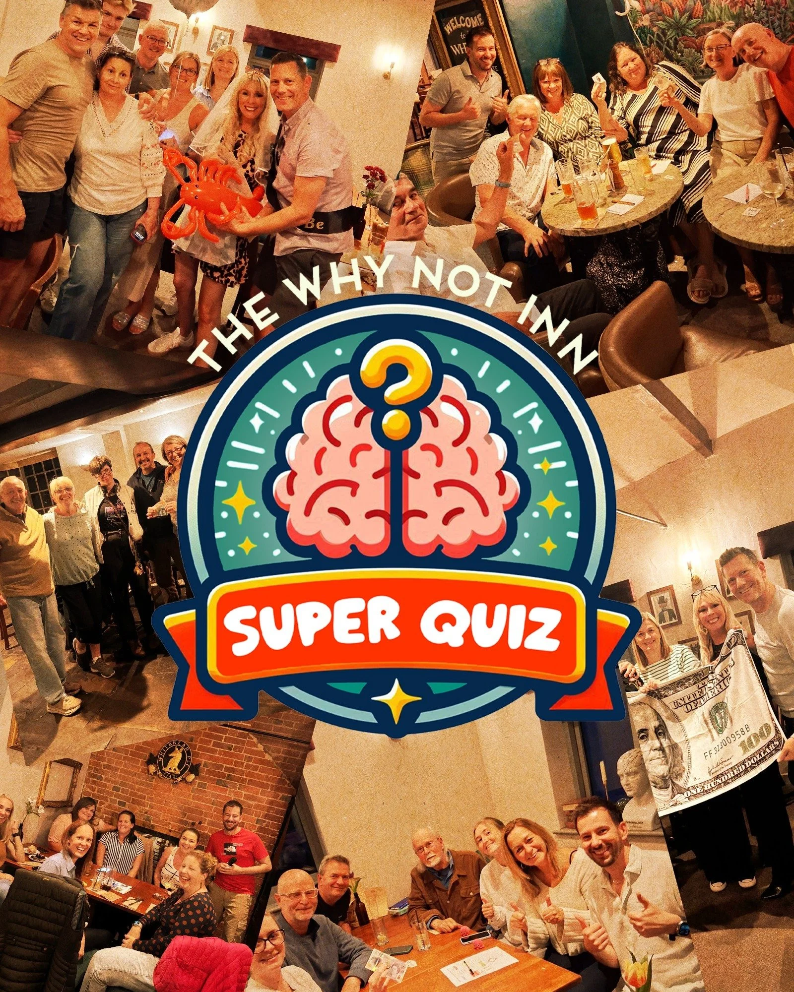 🧠 WEDNESDAY = QUIZ NIGHT 🧠

Think you've got what it takes?

The hugely popular Why Not Super Quiz is back this Wednesday from 8pm, packed with laughs, friendly competition, and plenty of chances to win!

🏆 Cash prizes &amp; ridiculous prizes
🎯 H