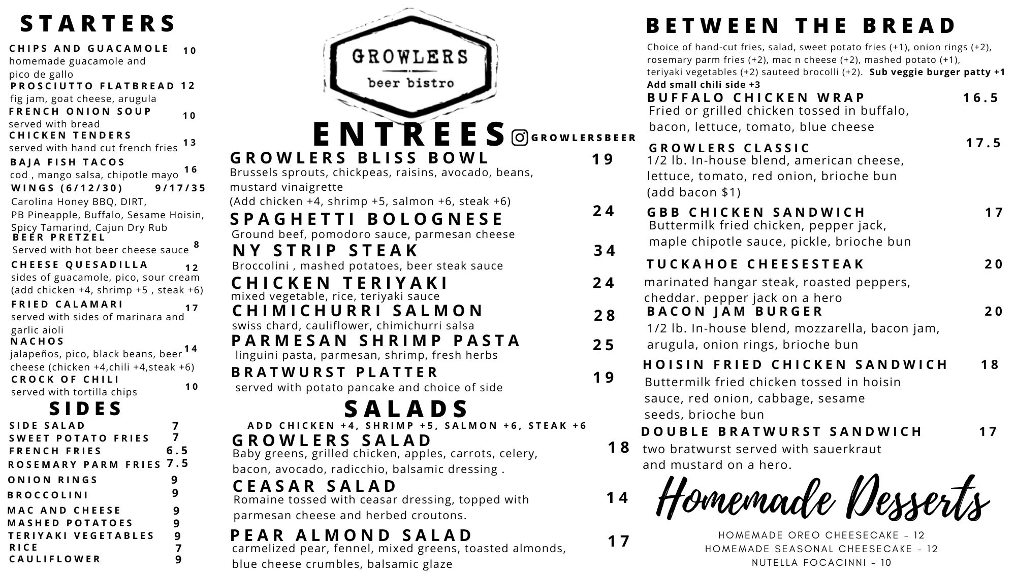 Growlers Beer Bistro