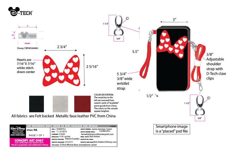 Minnie Bow with Hearts Tech