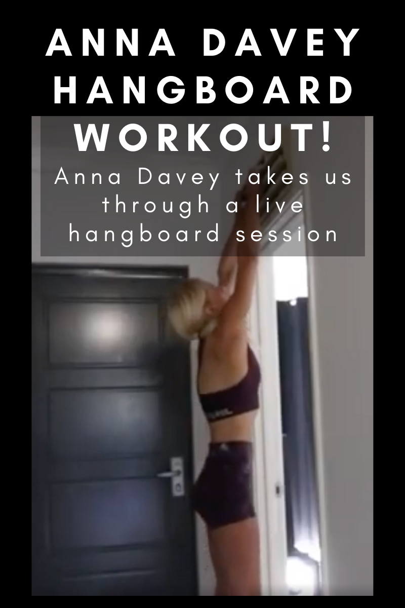 Anna Davey Hangboard Workout!