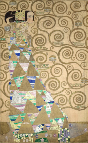Nine Cartoons for the Execution of a Frieze for the Dining Room of Stoclet House in Brussels: Part 2, Expectation (Dancer); Museum of Applied Arts, Vienna, Austria; Gustav Klimt 1910