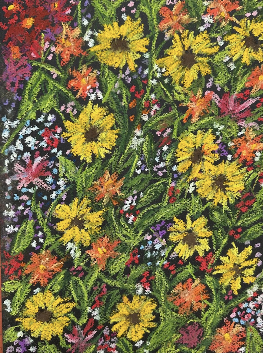 "Frances' Garden" - Pastel