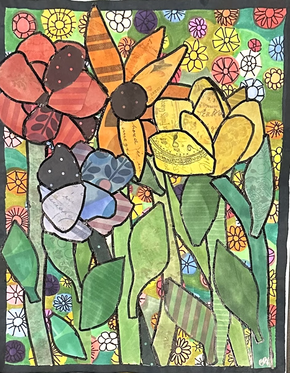 "In Bloom" - Mixed Media (Prints Available)