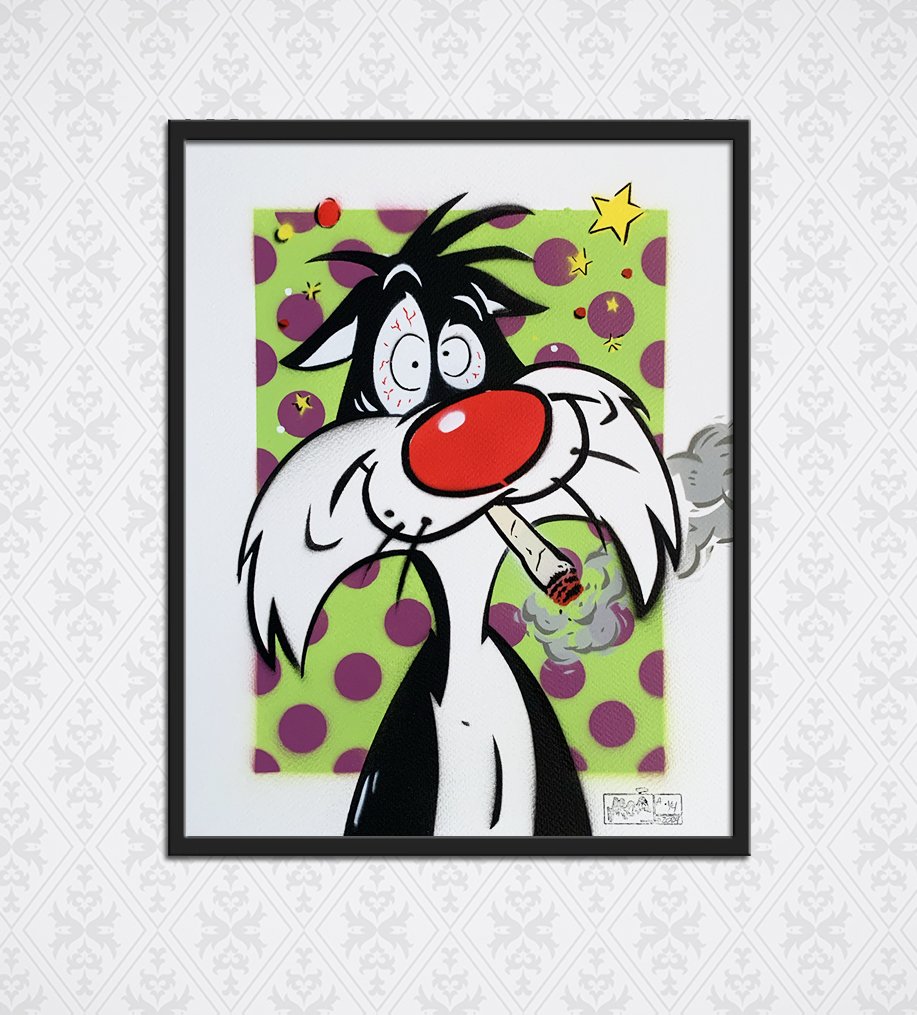 Smoking Sylvester - mauve