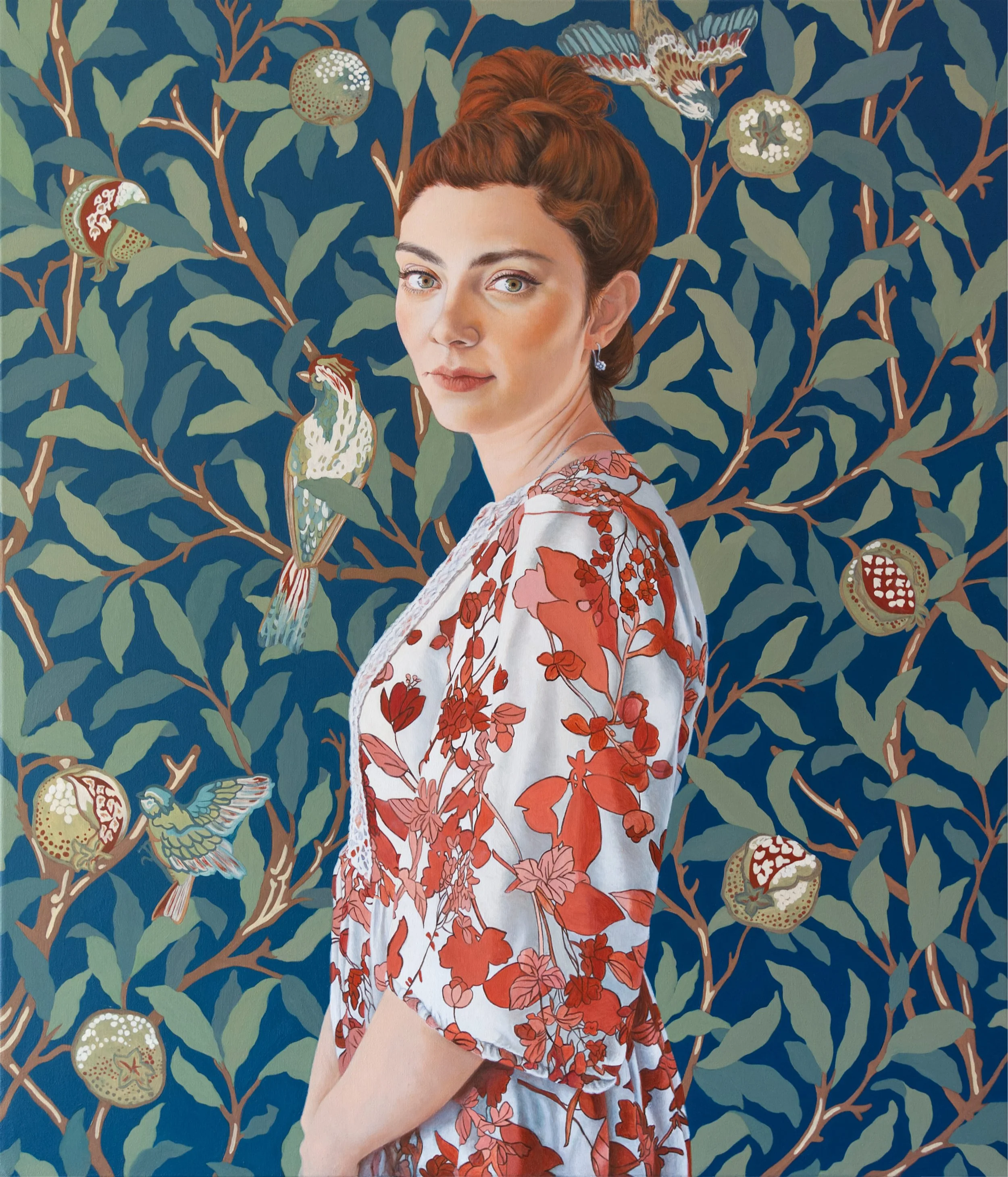 L'apoteosi dei fiori  
oil on canvas,  70 x 60 cm, 2026