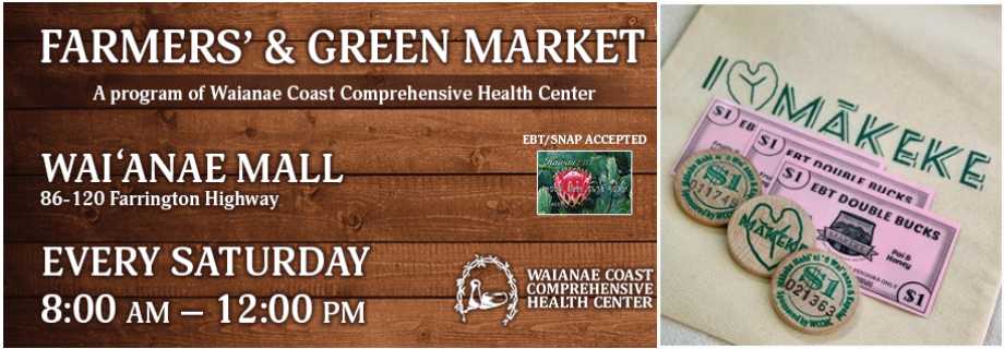 A lot of awesome venders and fresh produce here every week @waianaemall @makekefarmers.
