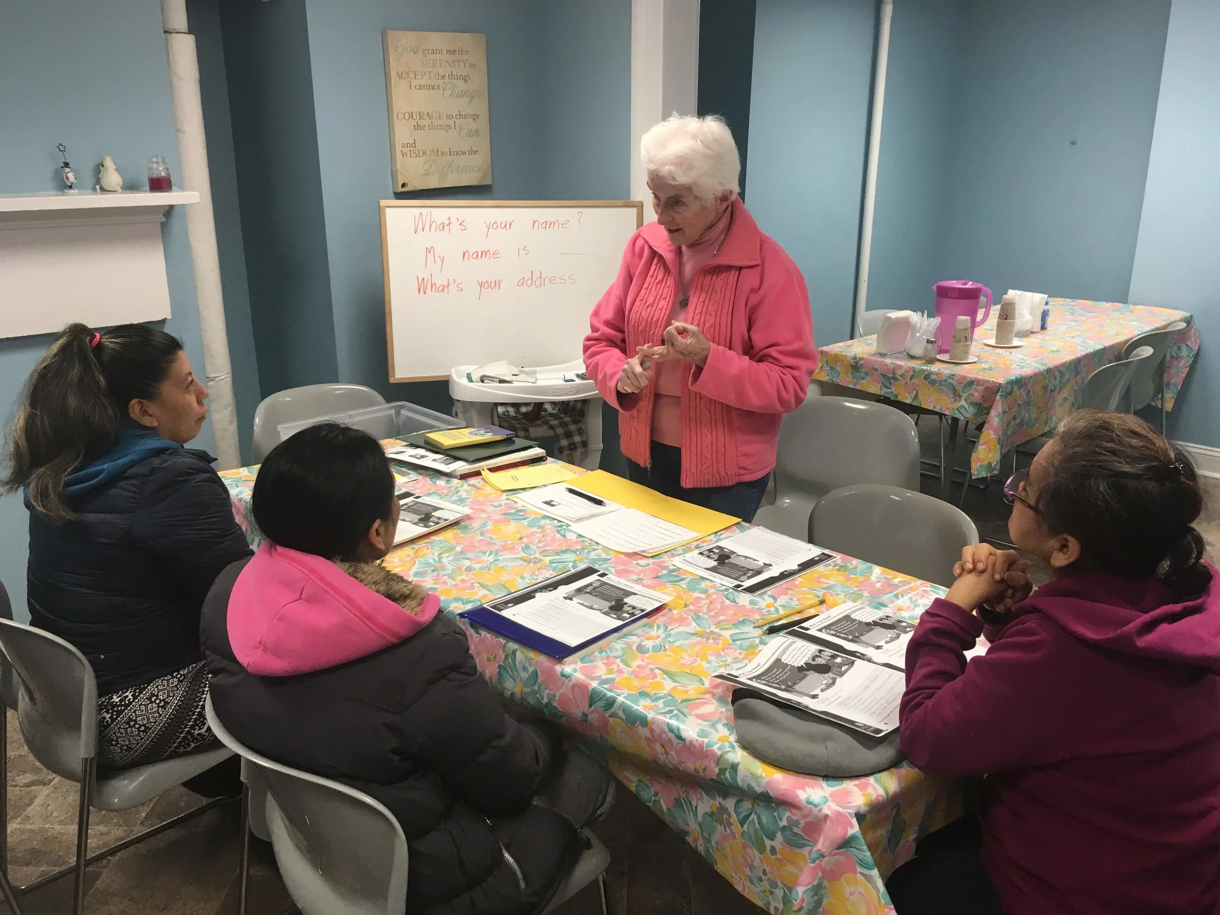 Sr. Joan Sullivan Teaches English