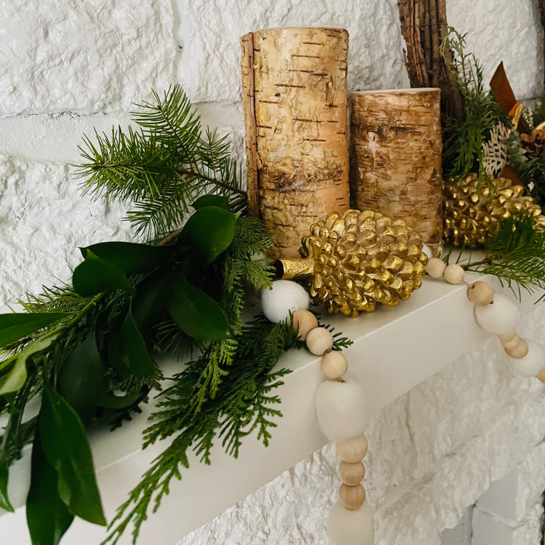 Simple Touches of Holiday at Home - Fresh Greenery