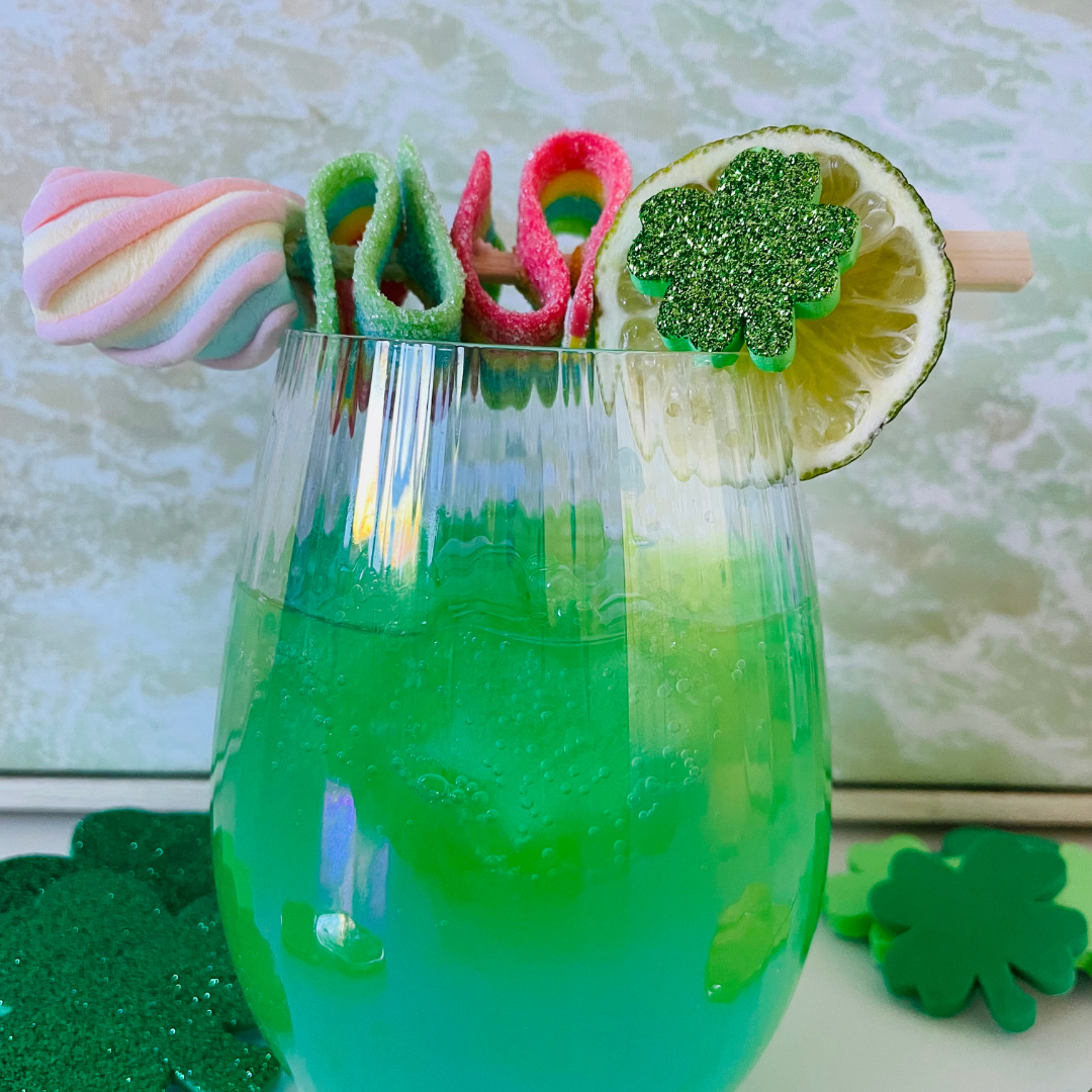Green Lucky Charm Cocktail for St. Patrick's Day