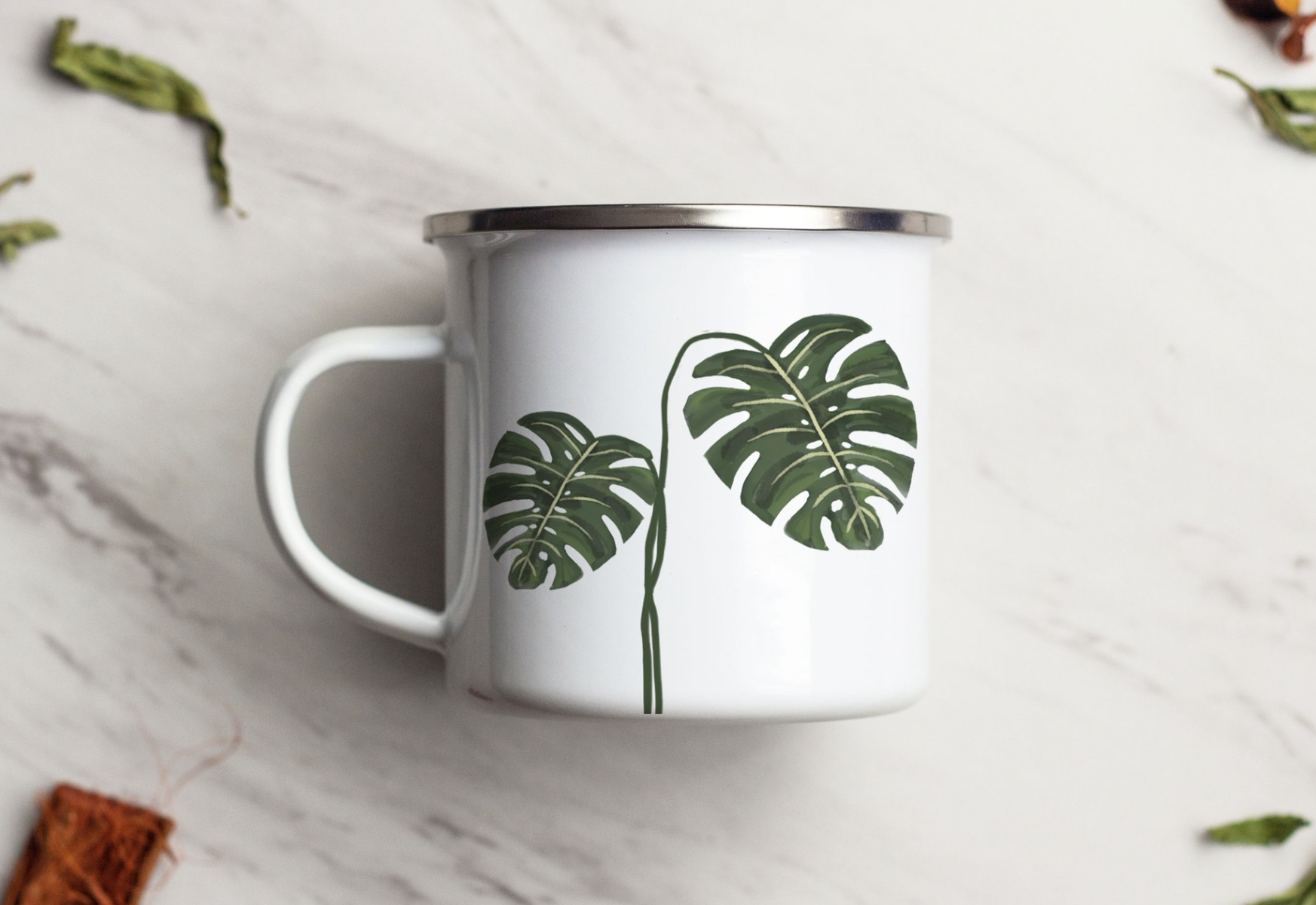 Coco and Seed | Two Leaf Mug