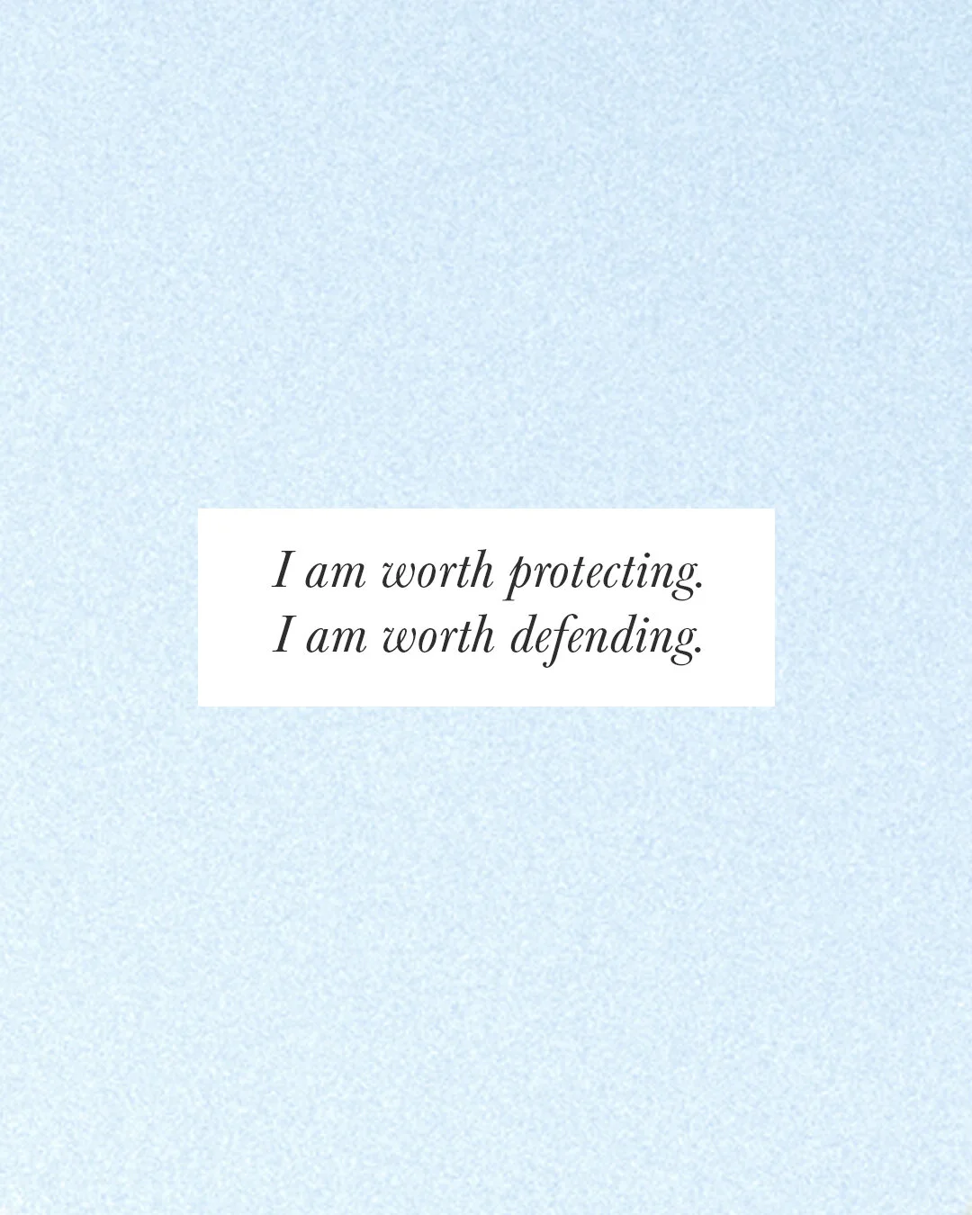 I am worth