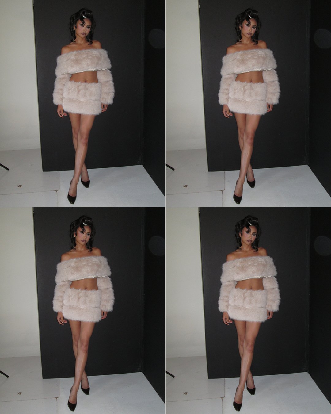 Four-photo collage of NA-KD brand by Phoenix photographer Catie Menke Wilson