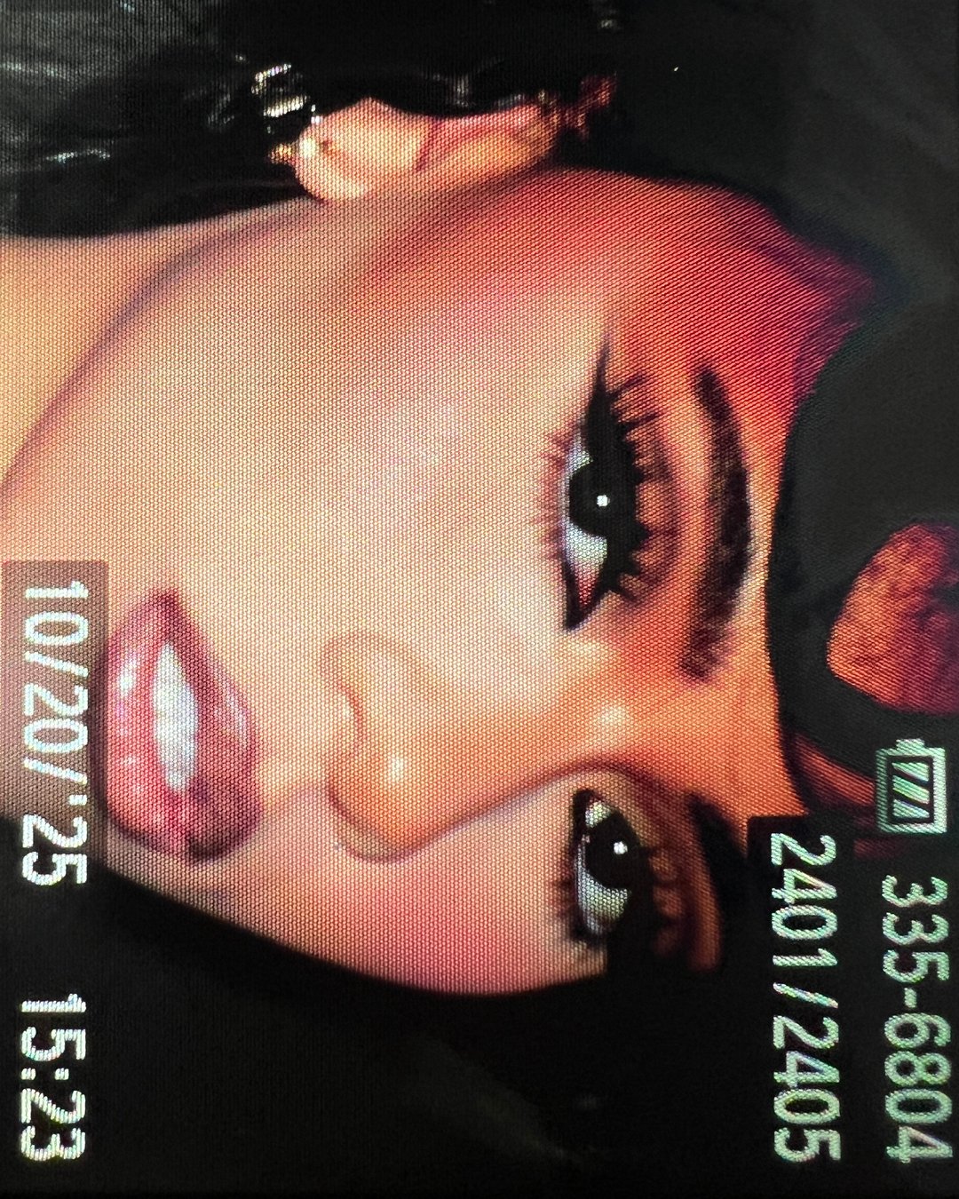 Digi cam face close-up by brand photographer Catie Menke Wilson