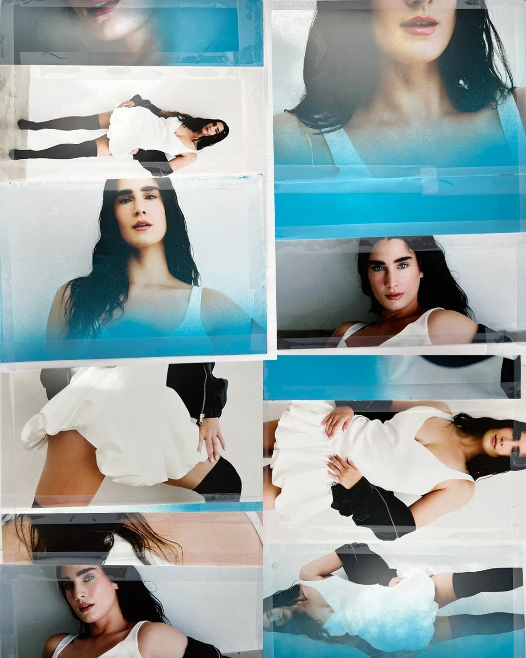 Day 076.
Daily art-ing 🩵

Photography + Mixed Media: @catiemenke 
Model: @reaganwesst @bicoastalmgmt wearing @bardot 
Studio: @byrefine