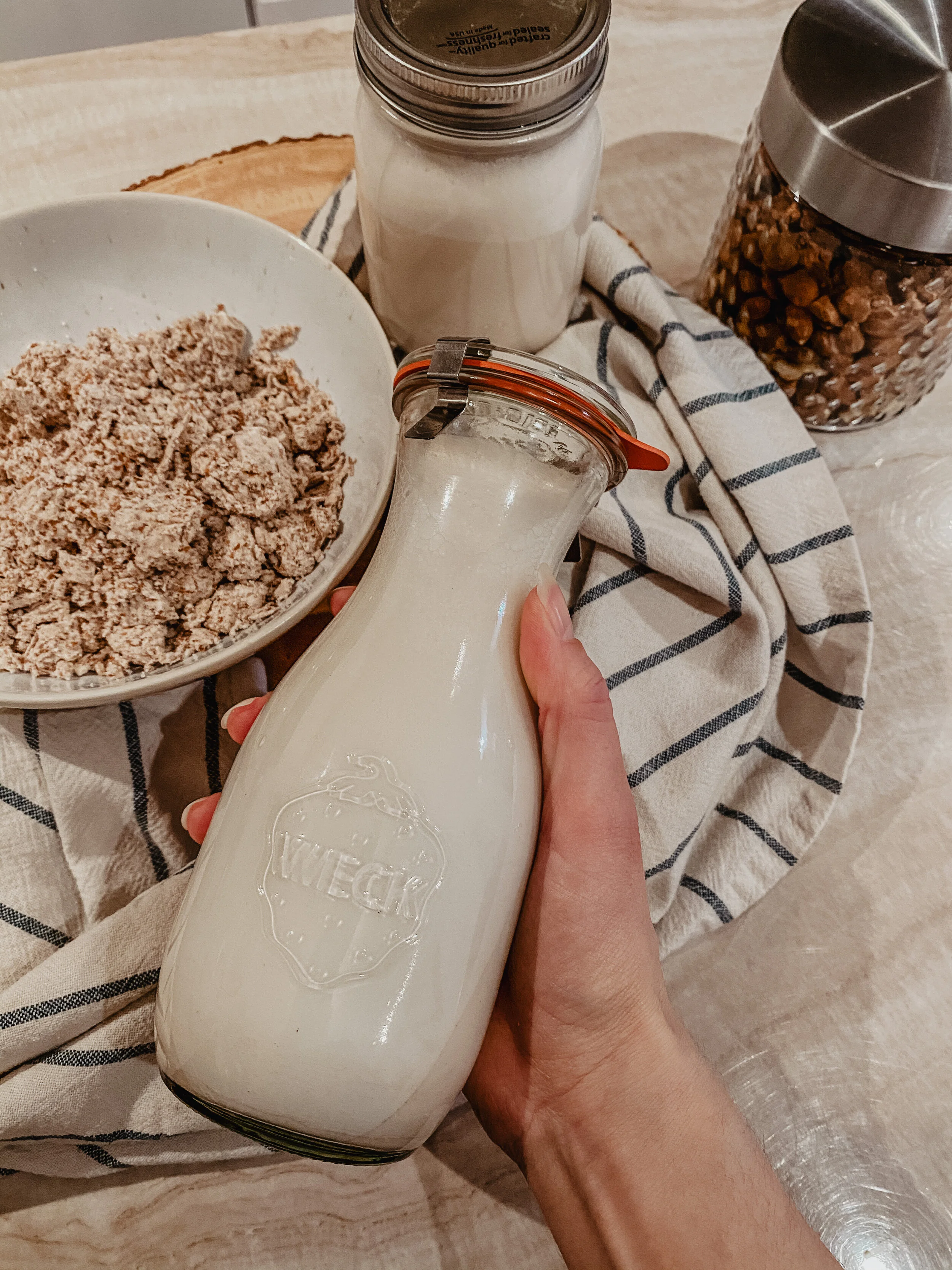 How to Make Homemade Sprouted Almond Milk 