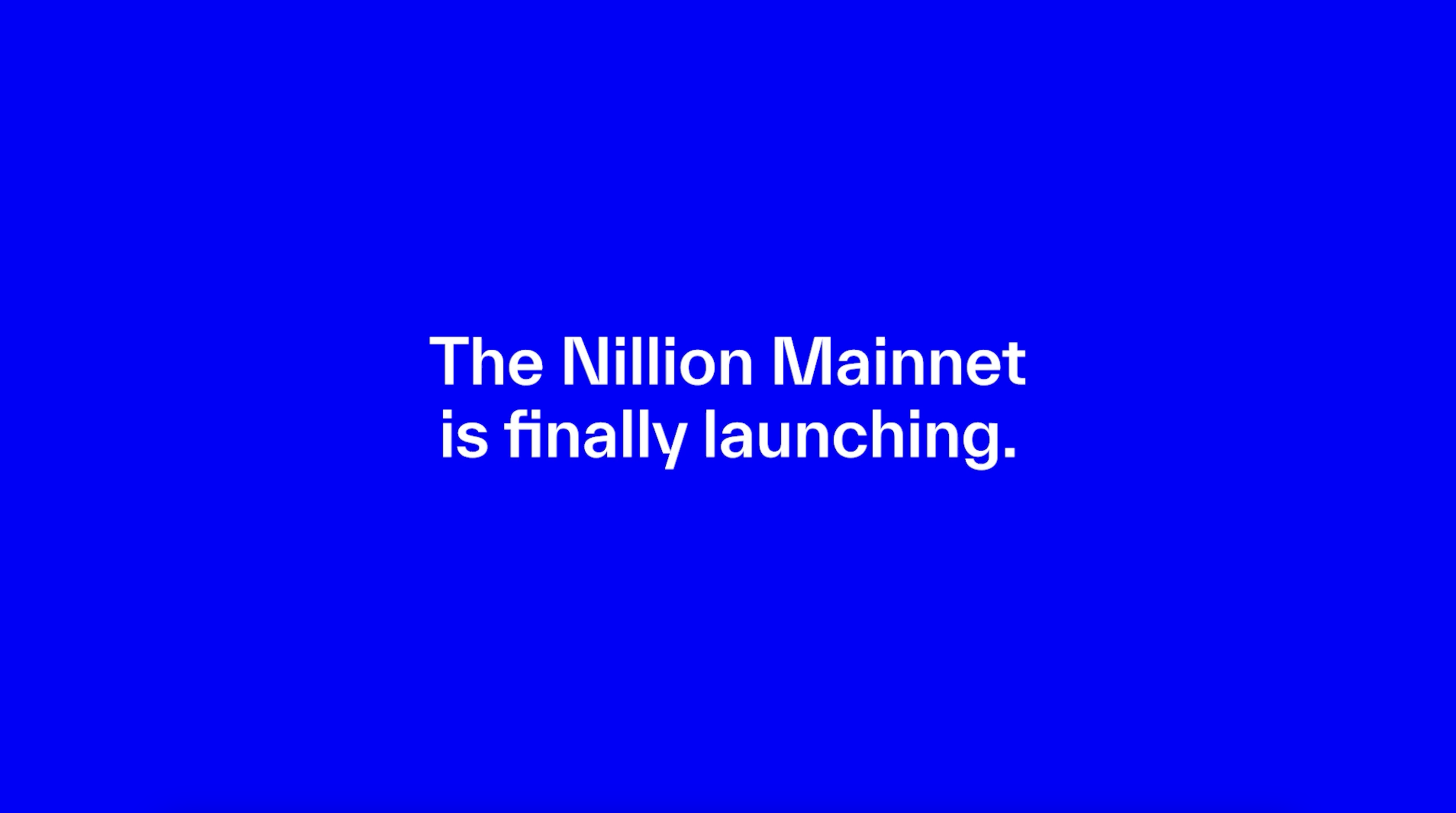 Mainnet Launch Announcement