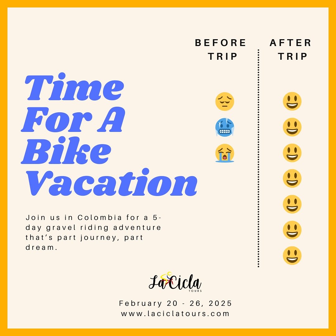 Rumor has it, taking a trip with your bike is the ultimate therapy. Escape winter and join us in the Colombian Andes for a week of scenic rides and good vibes. Our second week is sold out, but a few spots remain on our 5-Day Paloma Tour&mdash;slide i