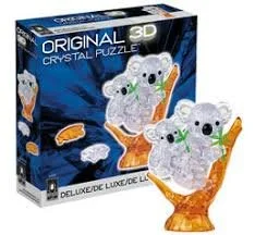 3-D Crystal Koala & Baby