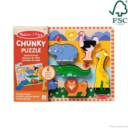 Melissa & Doug Chunky Jigsaw Safari