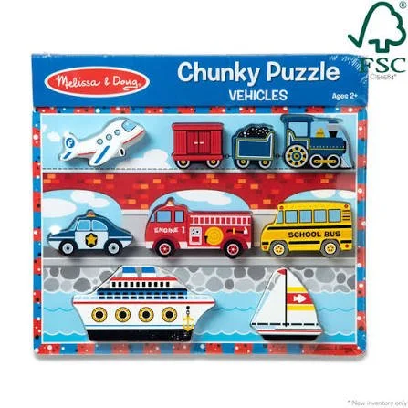Melissa & Doug Chunky Jigsaw Vehicles