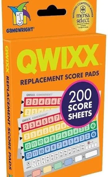 Qwixx Replacement Scorepads Original