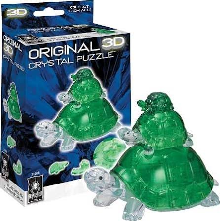 3-D Crystal Turtle Family